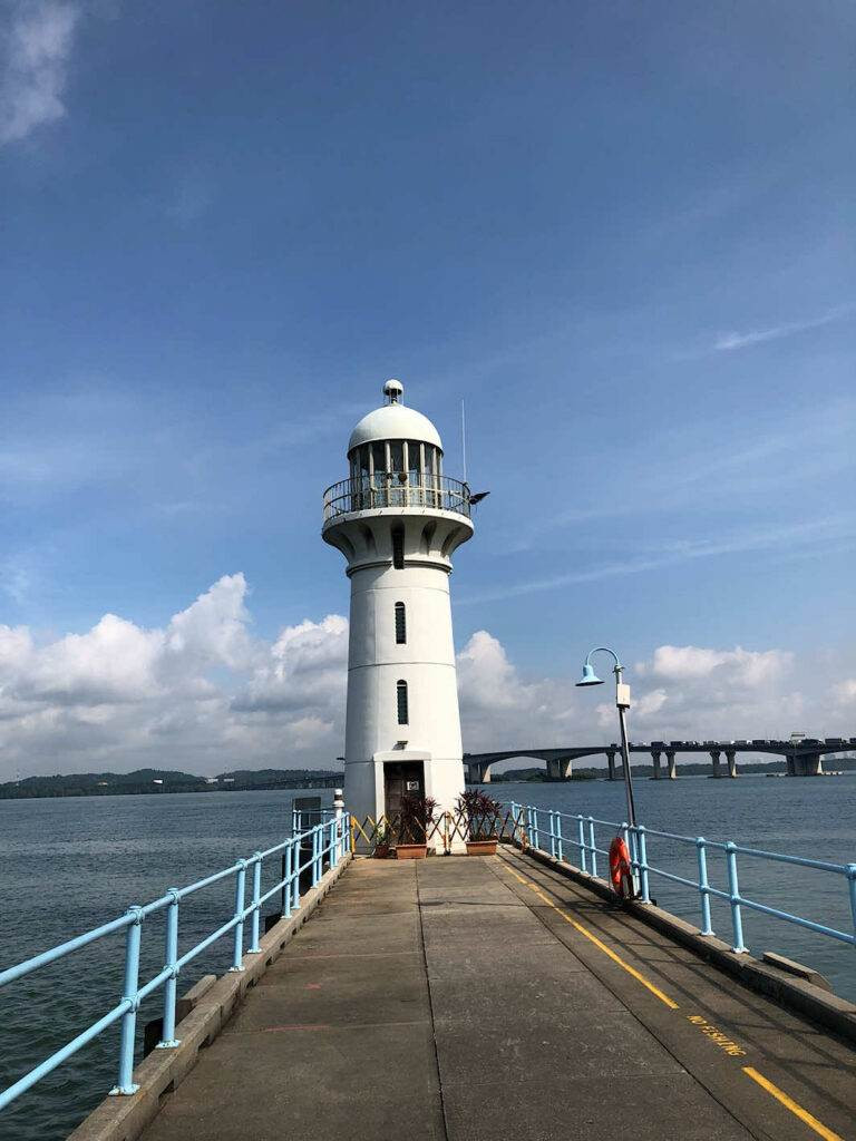 West Raffles Marina Lighthouse with Tuas Second Link