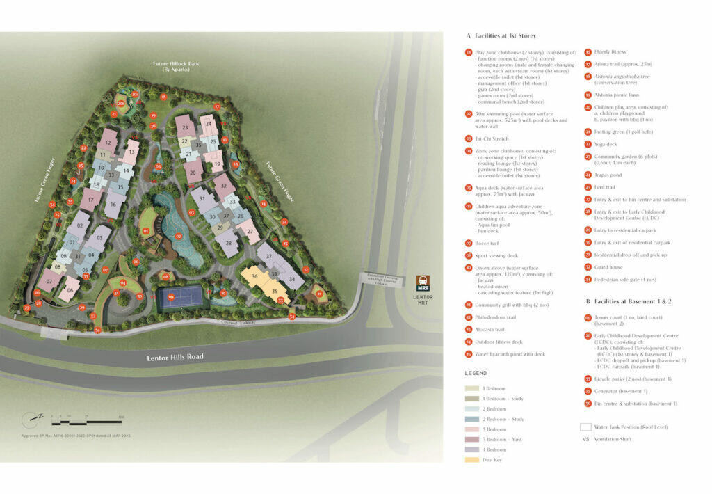 Lentor Hills Residences Lentor Hills Residences Siteplan Level 1