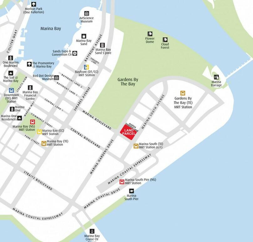 Marina Gardens Residences location map