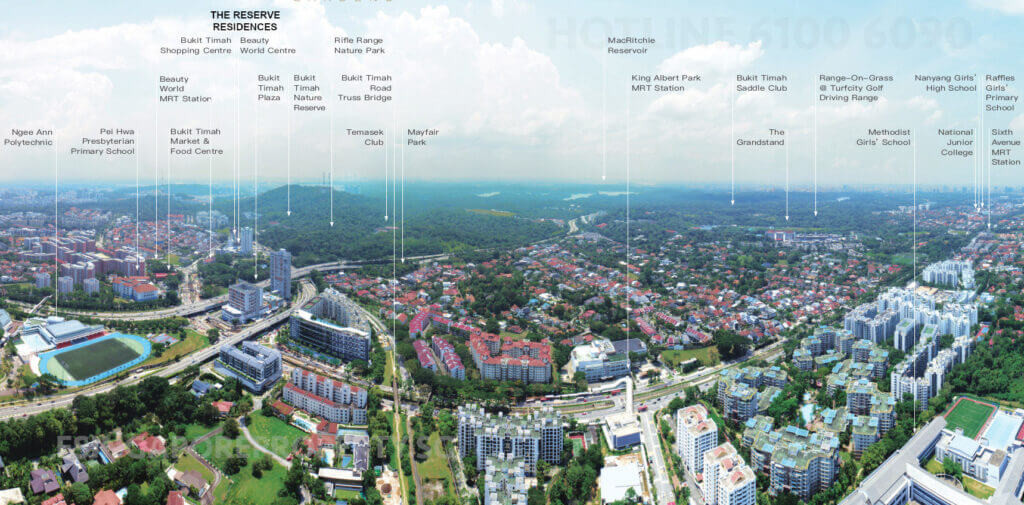 Aerial View of The Reserve Residences Site at Jalan Anak Bukit