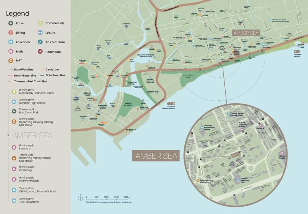 Amber Sea Location Map and Amenities