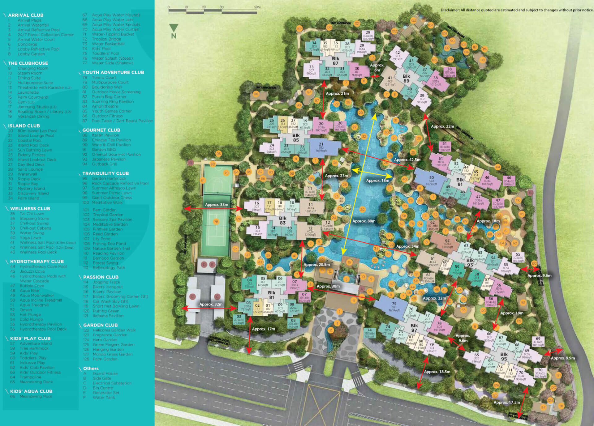 Residence Map The Florence Residences at 81, 83, 85, 87, 89, 91, 93, 95, 97 Hougang ...