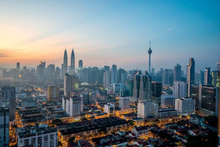 Kuala Lumpur at dawn Malaysia