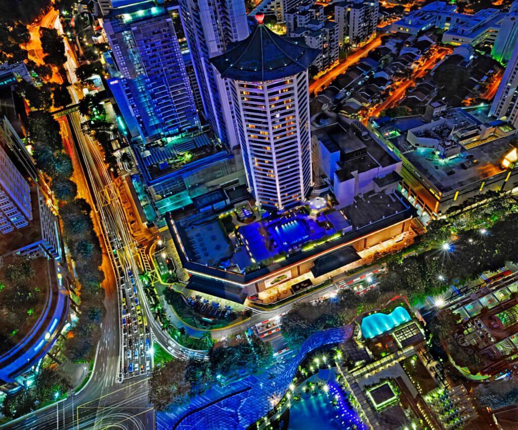 Orchard Road Drone View