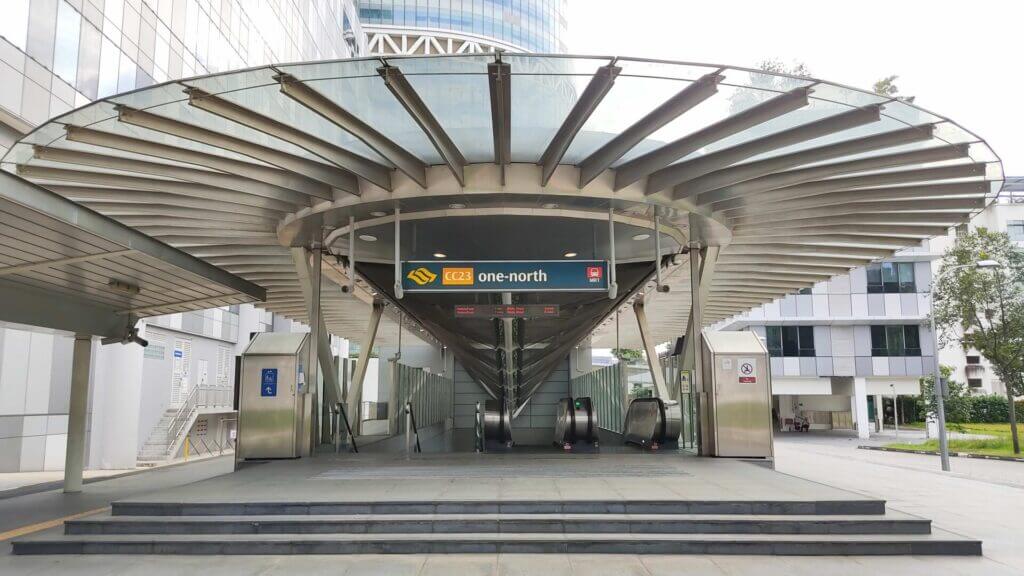 one north MRT Exit B CC23