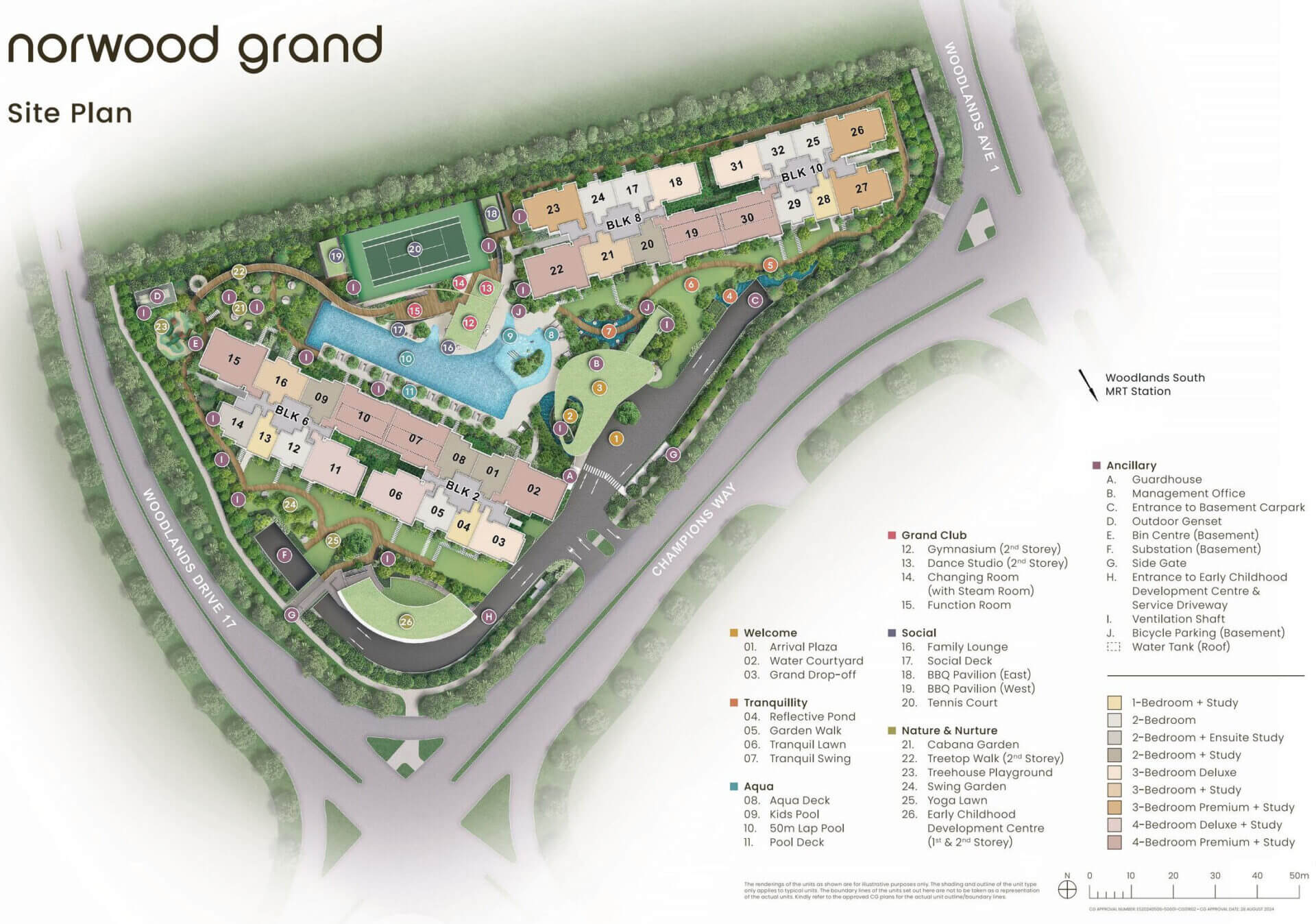 Norwood Grand Norwood Grand Site Plan Layout by CDL Norwood Grand Norwood Grand Site Plan Layout by CDL