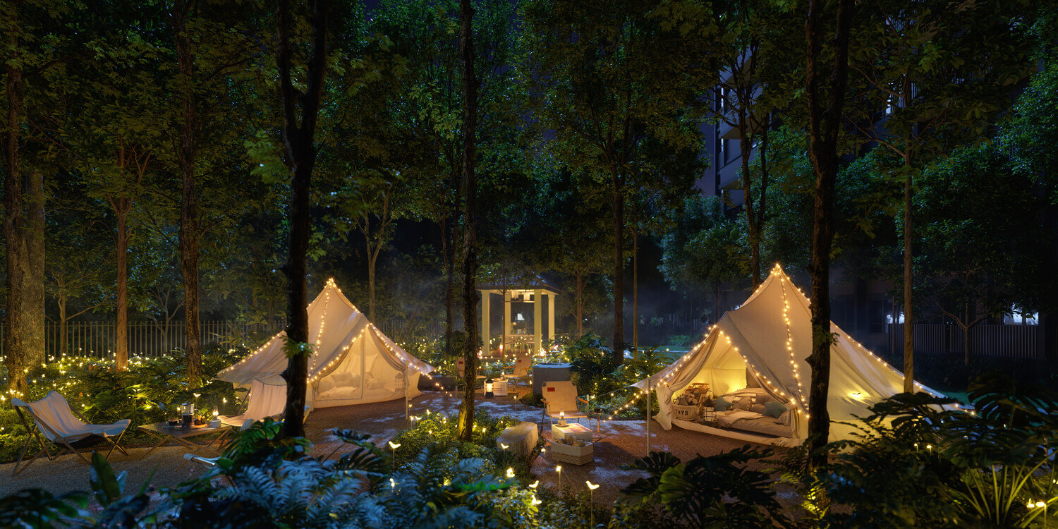 Lentor Mansion Artists Impression Forest Camp Glamping Lentor Mansion Artists Impression Forest Camp Glamping
