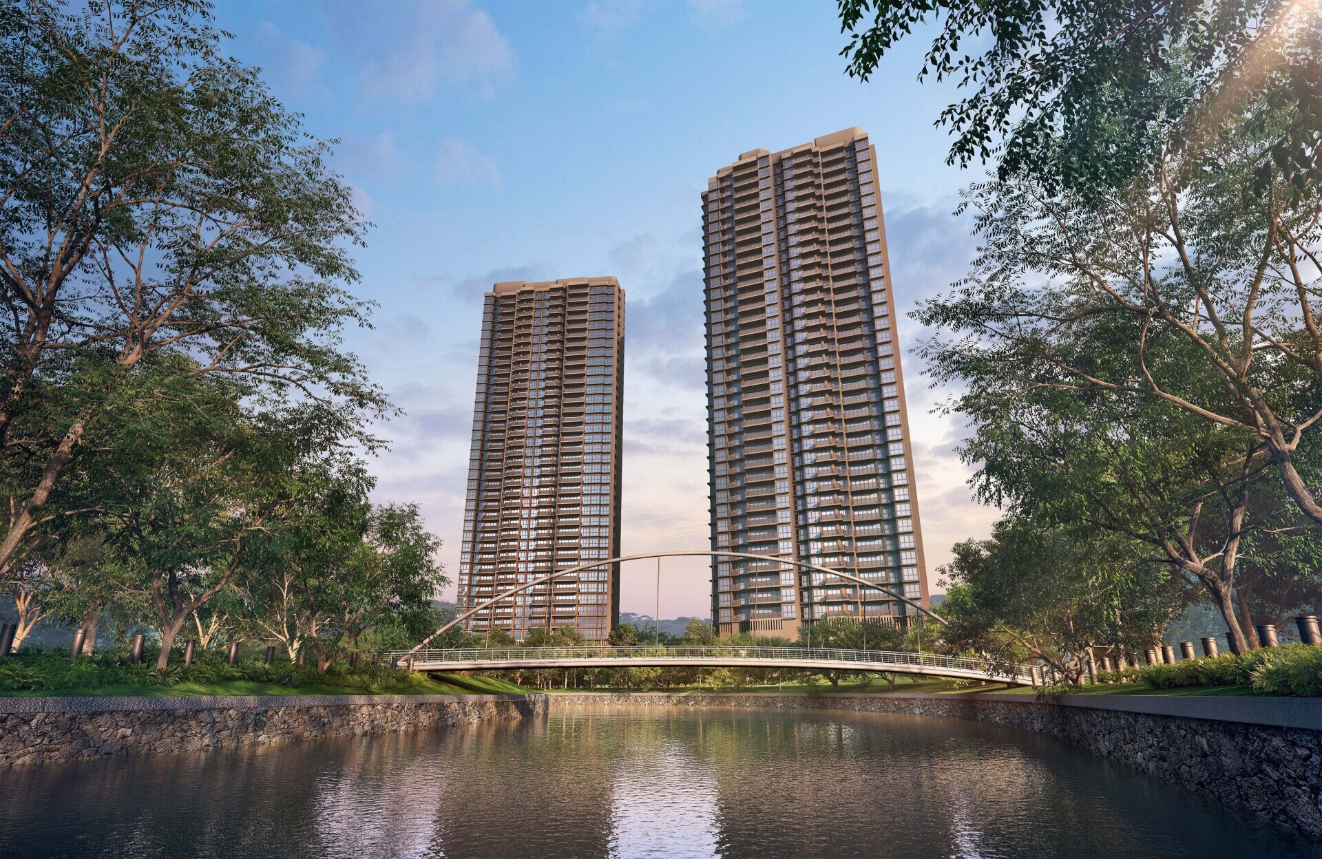 River Modern exterior view